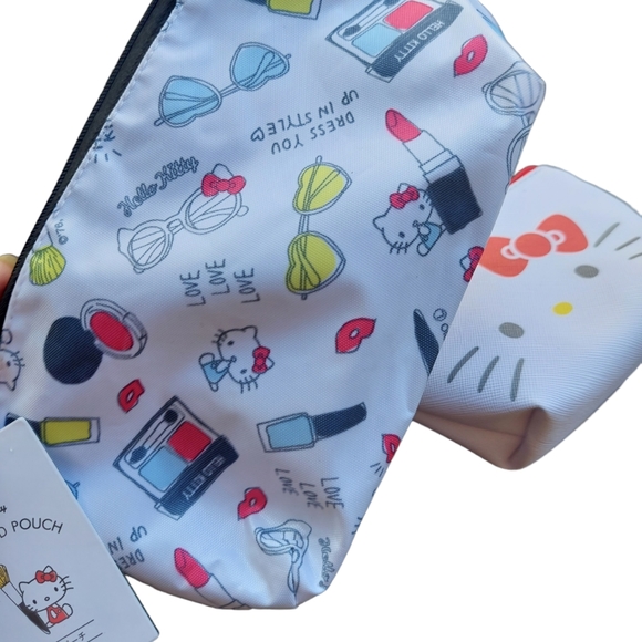 Hello Kitty Zipper Bag 2 piece Set - Picture 2 of 4